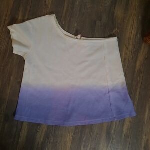 Umgee Purple Ombre Short Sleeve Top